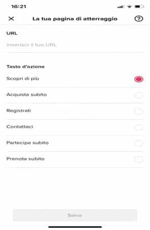 tik tok promote interface CTA