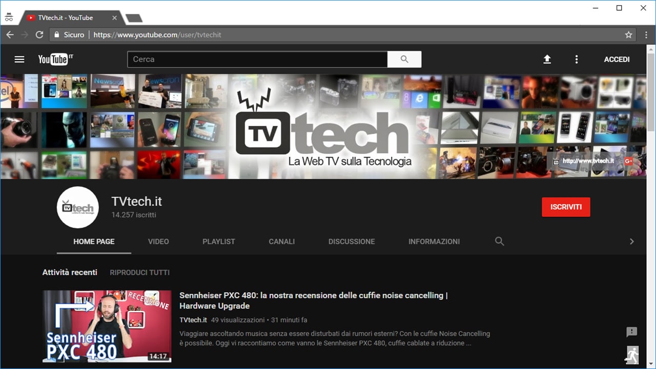 youtube foto articolo