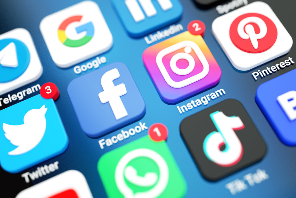 icone dei social media dedehowebagency