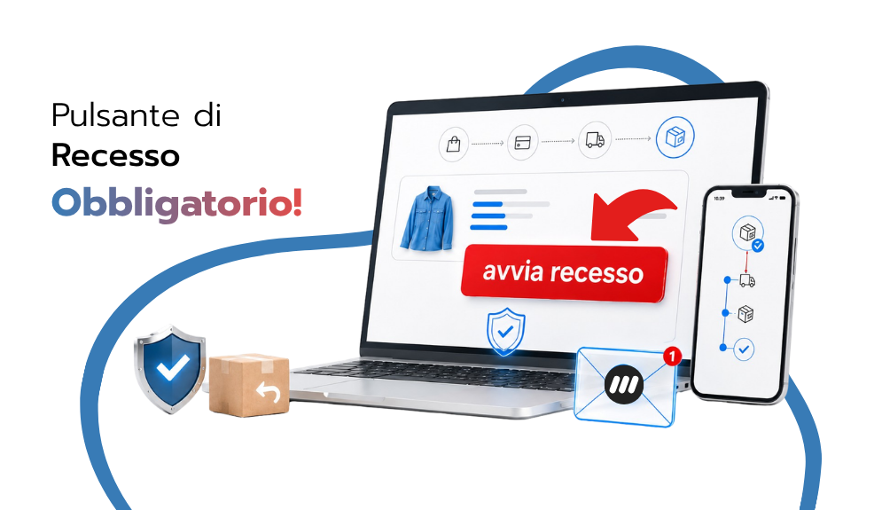 pulsante recesso e-commerce